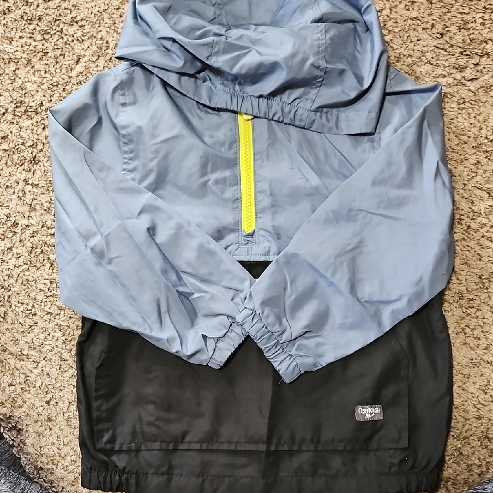 The Children's Place Light Blue and Black Raincoat
